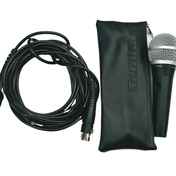 Shure PGA48-XLR Dynamic Vocal Handheld Mic with XLR Microphone Cable 15FT OEM - Picture 2 of 5